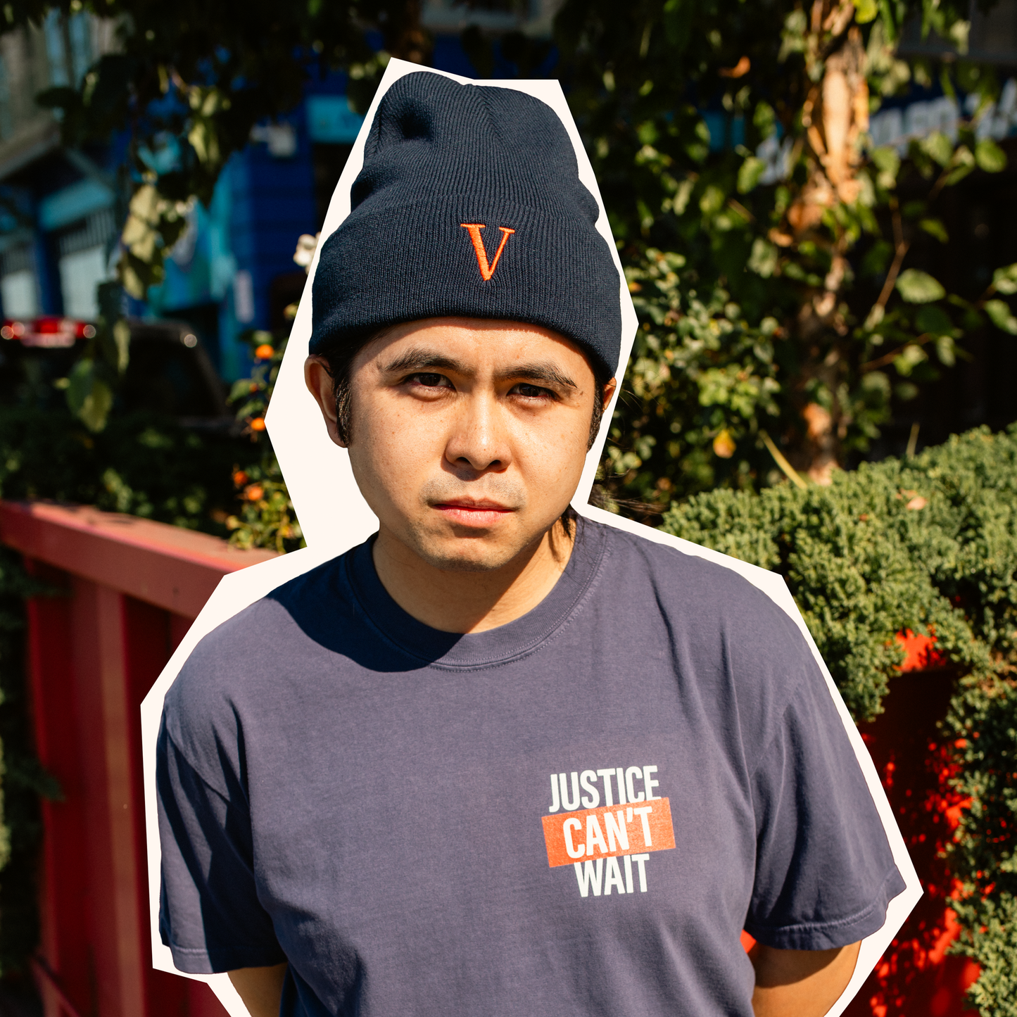 Vera "V" Embroidered Beanie