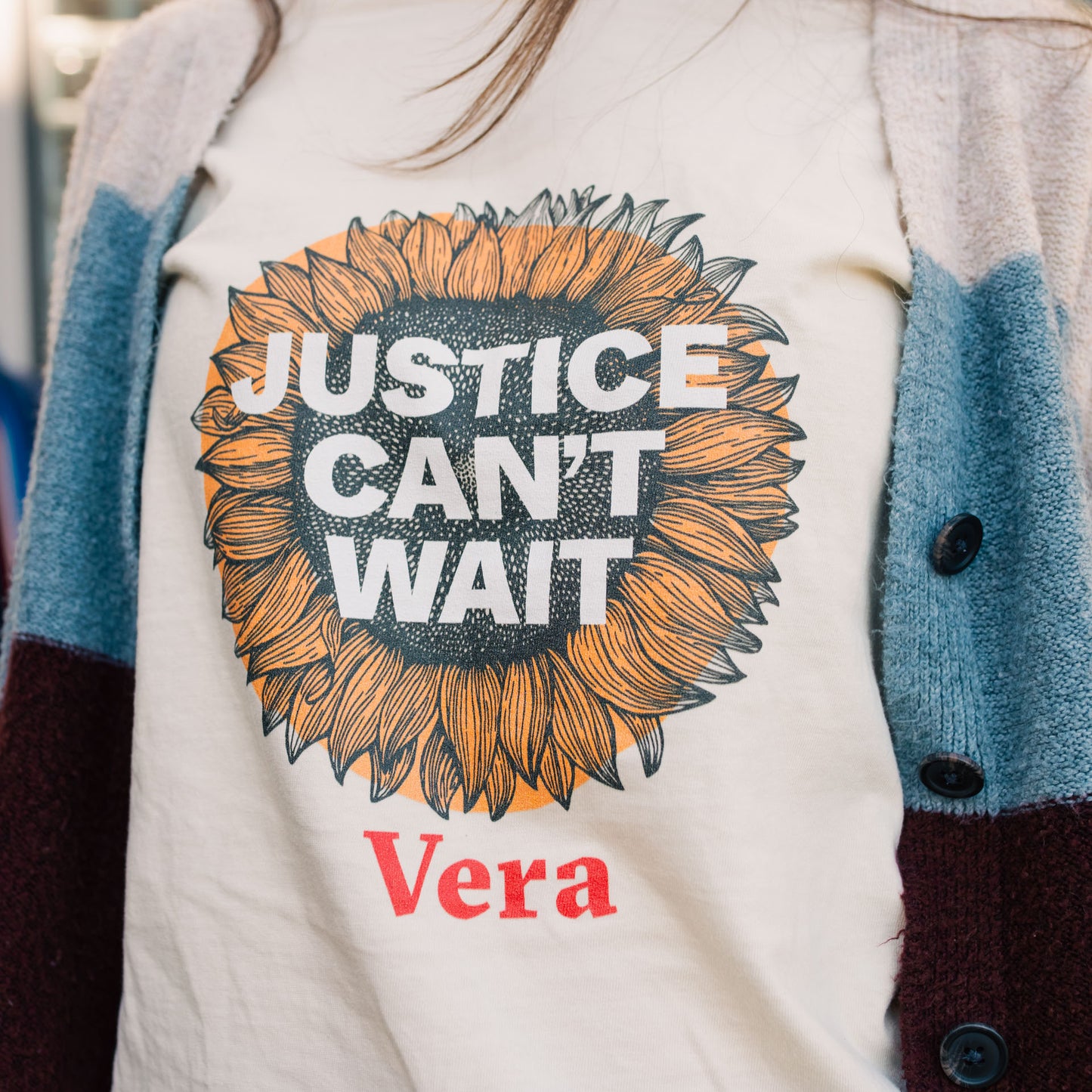 "Justice Can’t Wait" Sunflower Tee