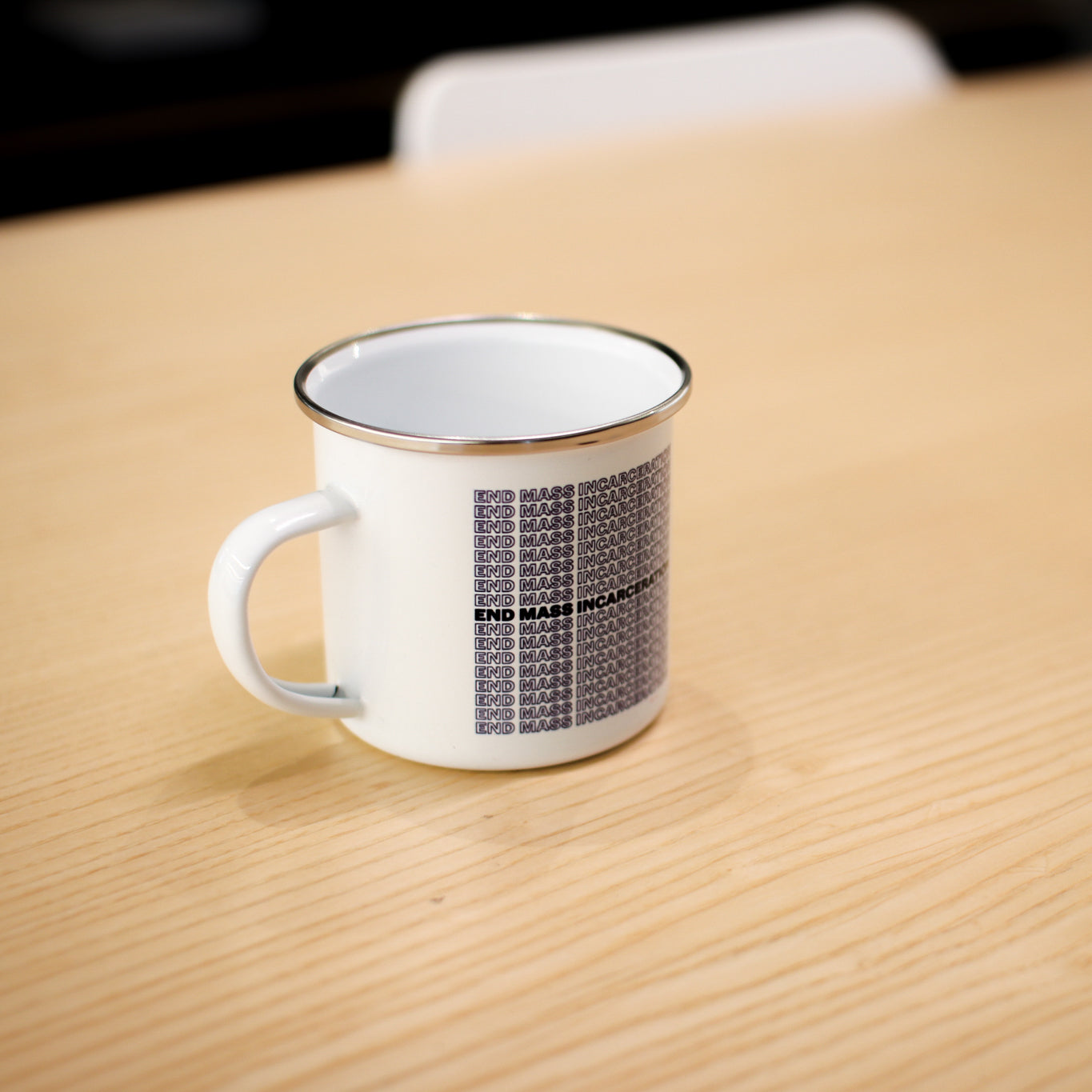 "End Mass Incarceration" Enamel Mug