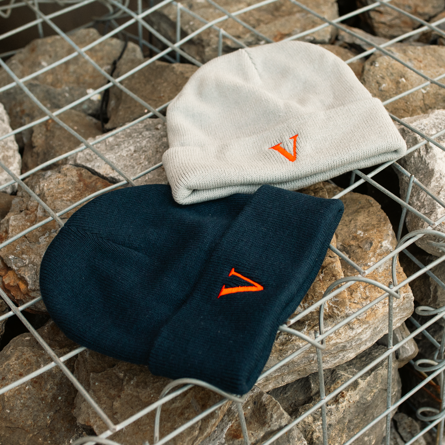 Vera "V" Embroidered Beanie