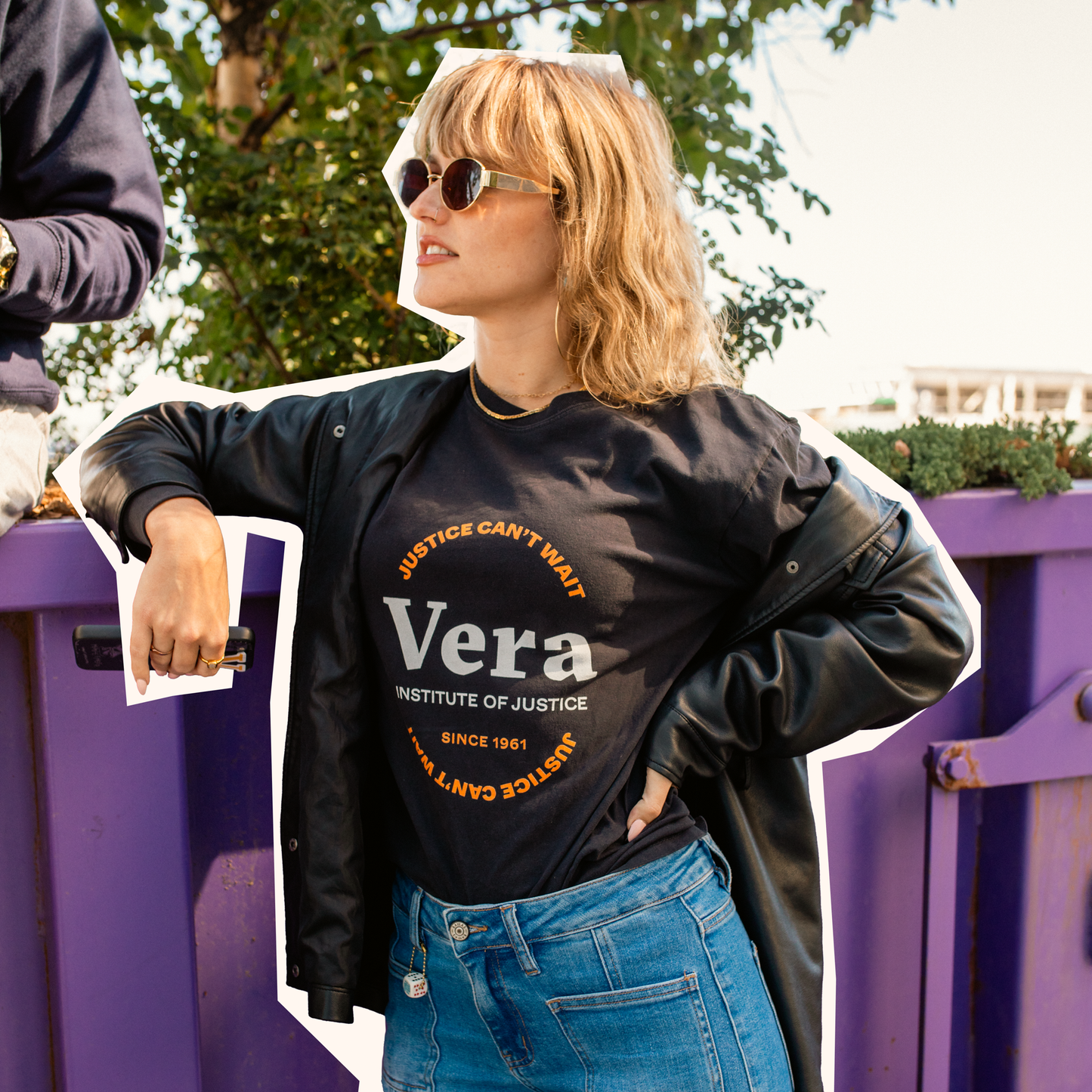 "Justice Can't Wait" Emblem Long Sleeve