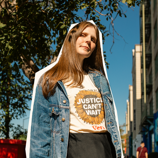 "Justice Can’t Wait" Sunflower Tee
