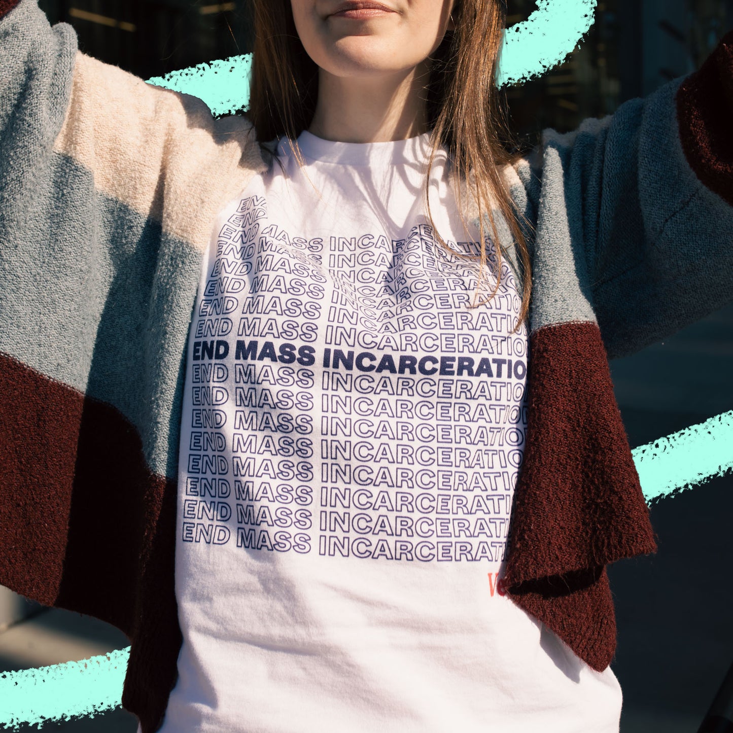 "End Mass Incarceration" Tee Shirt