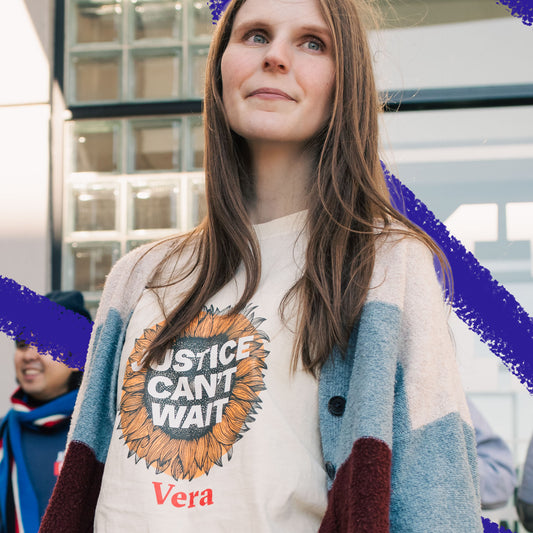 "Justice Can’t Wait" Sunflower Tee