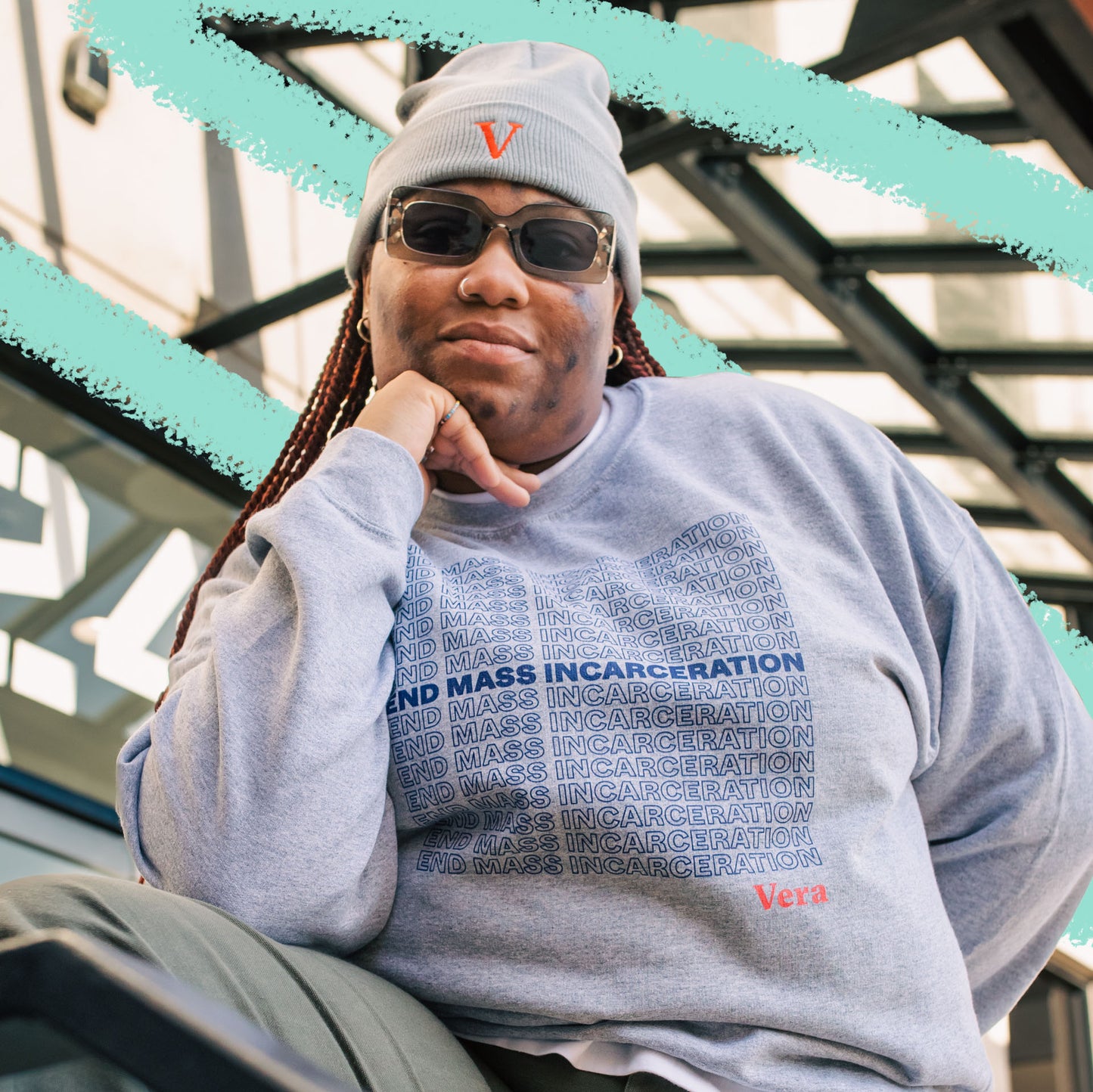 "End Mass Incarceration" Unisex Crewneck Sweatshirt